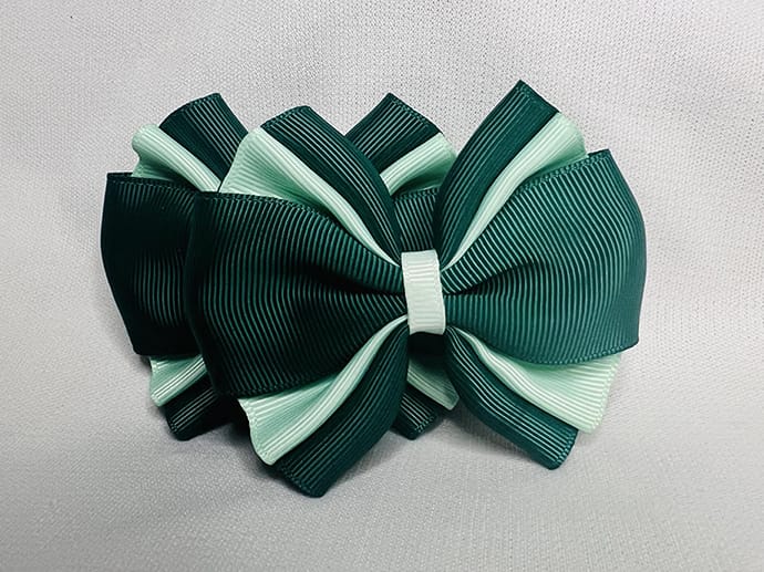 Green hair clip by Giana Designs